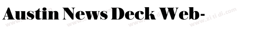 Austin News Deck Web字体转换